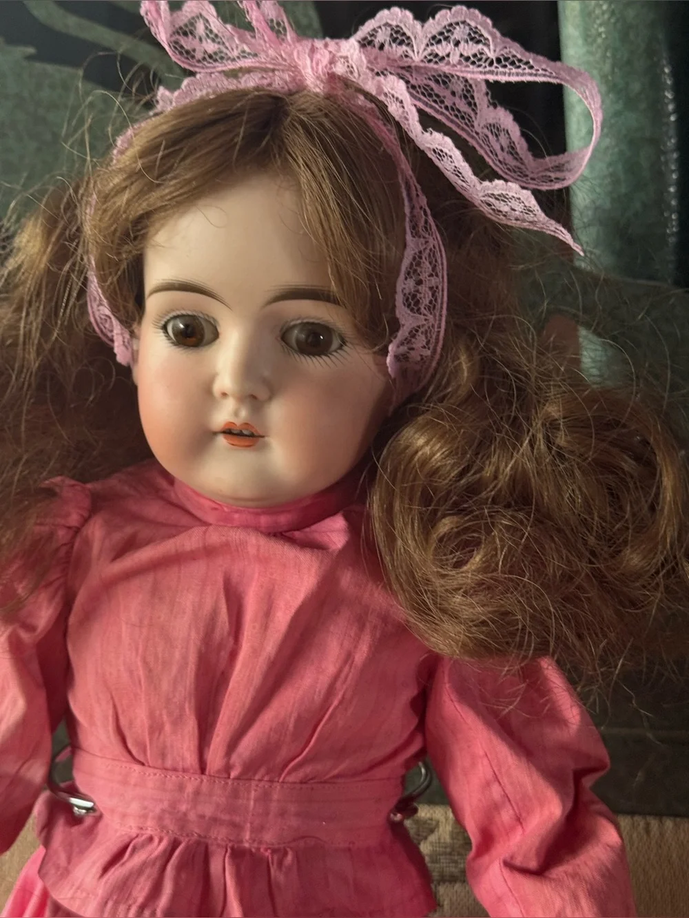 Antique Kestner Shoulder Head Doll Nice Old Clothes Perfect Bisque Unique Body!